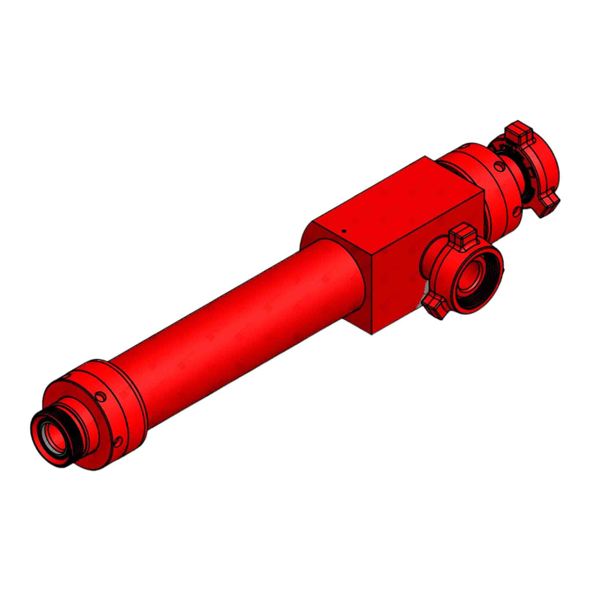 Debris Catcher Barrel Assembly - 3" Fig 1502 W/4" Screen & 7" Od X 5" Id X 46" Long Barrel 15,000Psi Standard Service